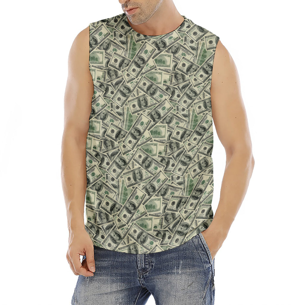 US Dollar Print Men's Fitness Tank Top