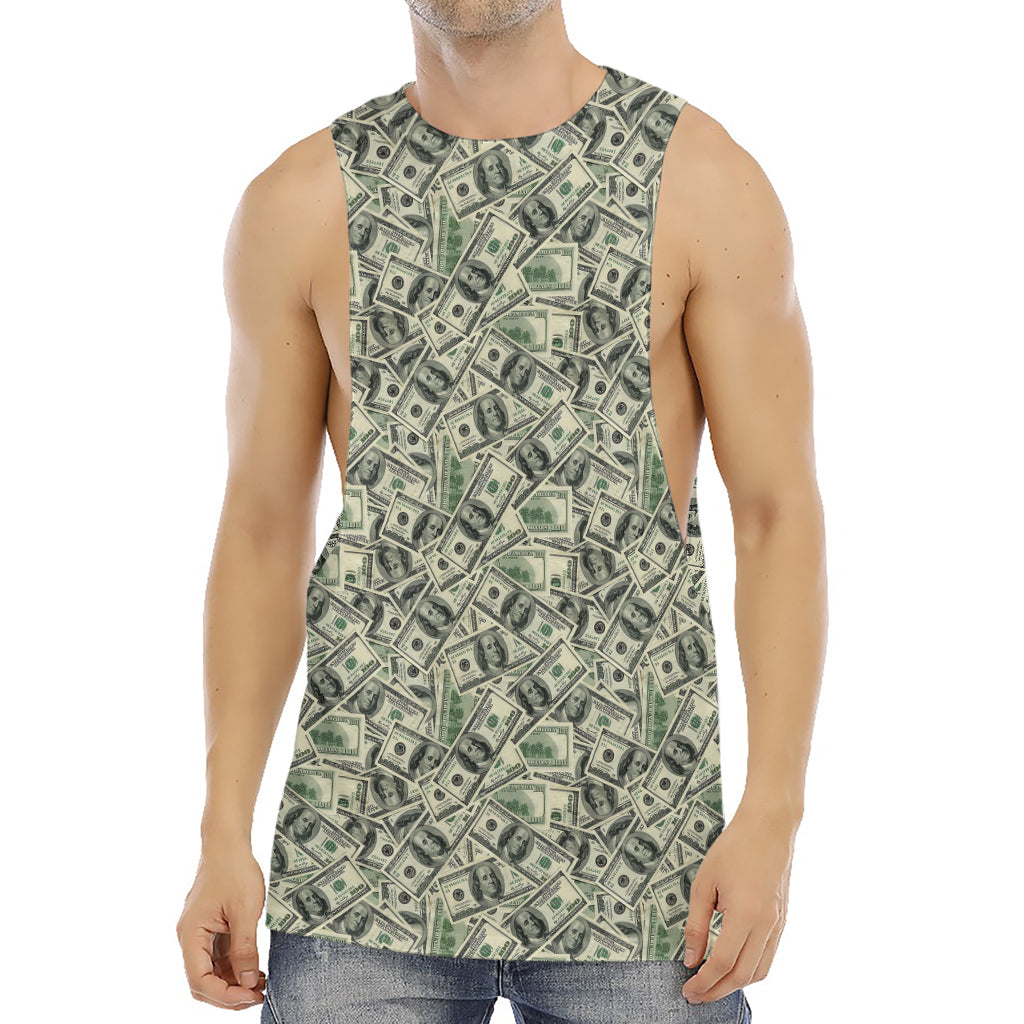 US Dollar Print Men's Muscle Tank Top