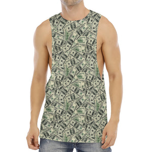 US Dollar Print Men's Muscle Tank Top