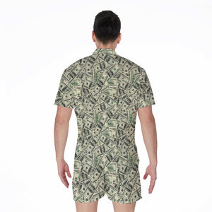 US Dollar Print Men's Rompers