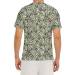 US Dollar Print Men's Short Sleeve Rash Guard