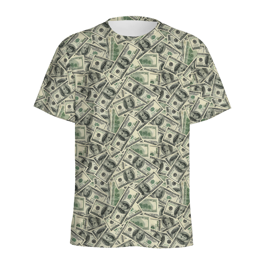 US Dollar Print Men's Sports T-Shirt