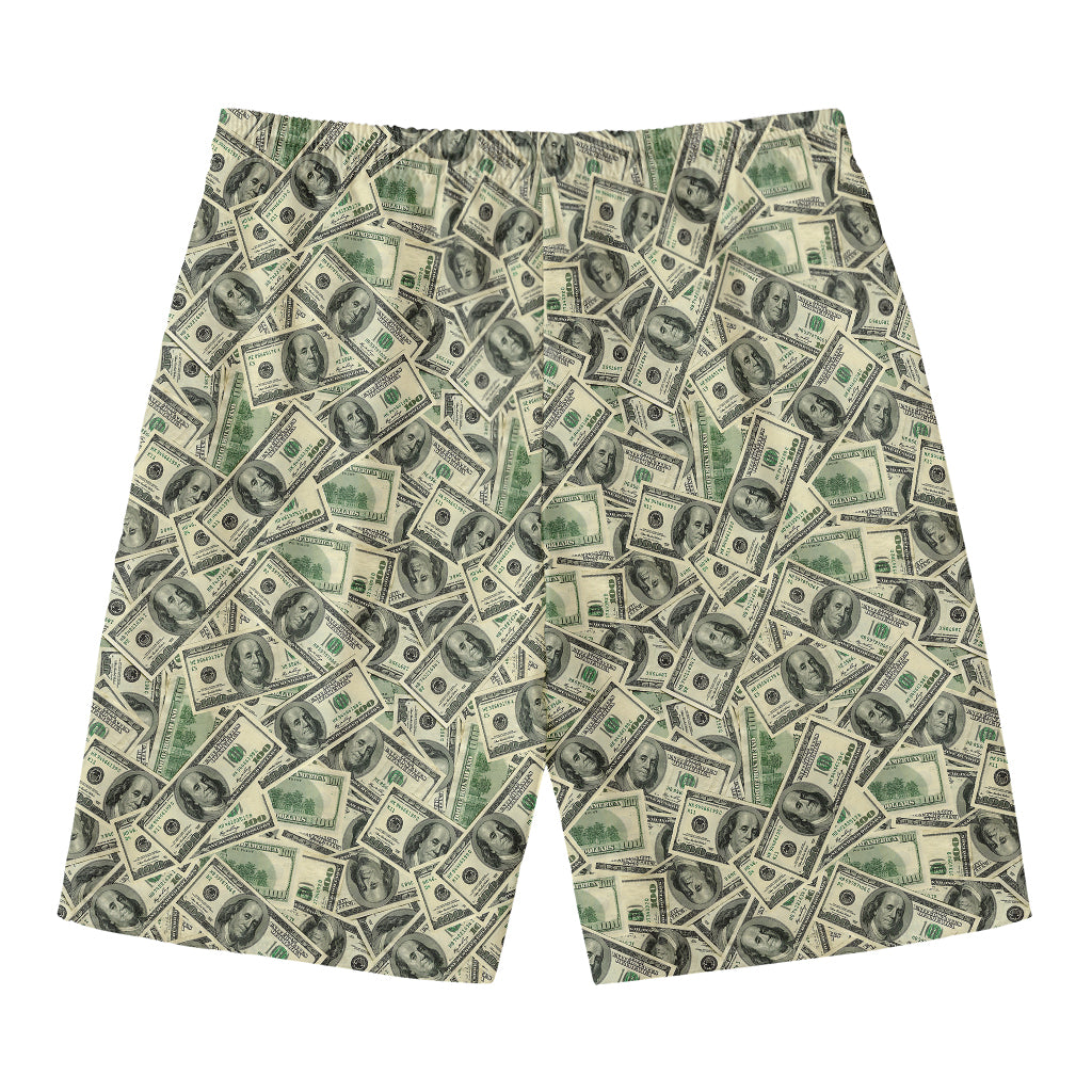 US Dollar Print Men's Swim Trunks