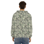 US Dollar Print Men's Velvet Pullover Hoodie