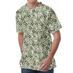 US Dollar Print Men's Velvet T-Shirt