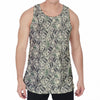 US Dollar Print Men's Velvet Tank Top