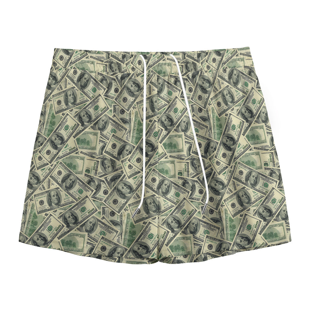 US Dollar Print Mesh Shorts