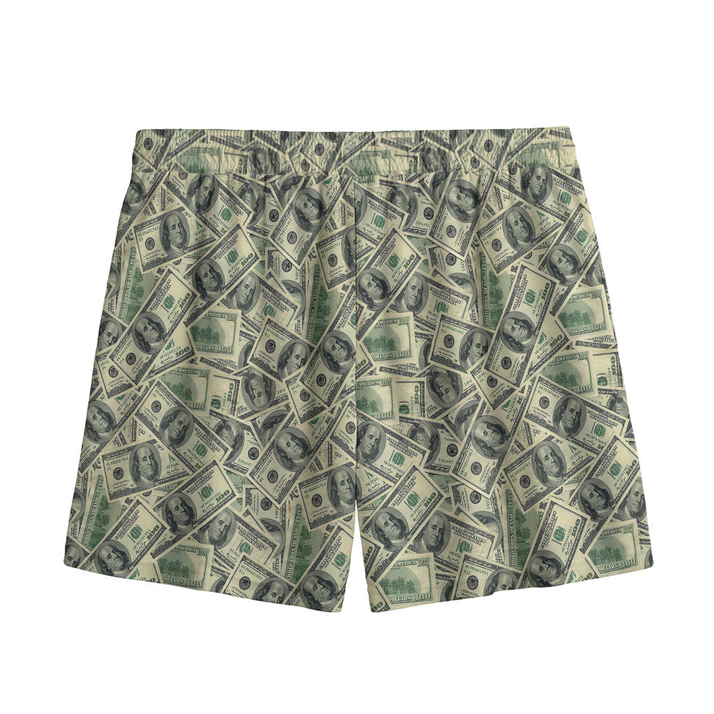 US Dollar Print Mesh Shorts