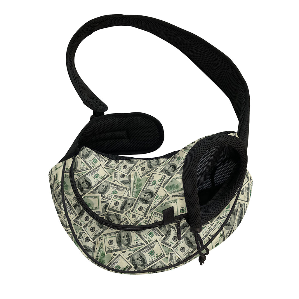 US Dollar Print Pet Sling Carrier