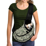 US Dollar Print Pet Sling Carrier
