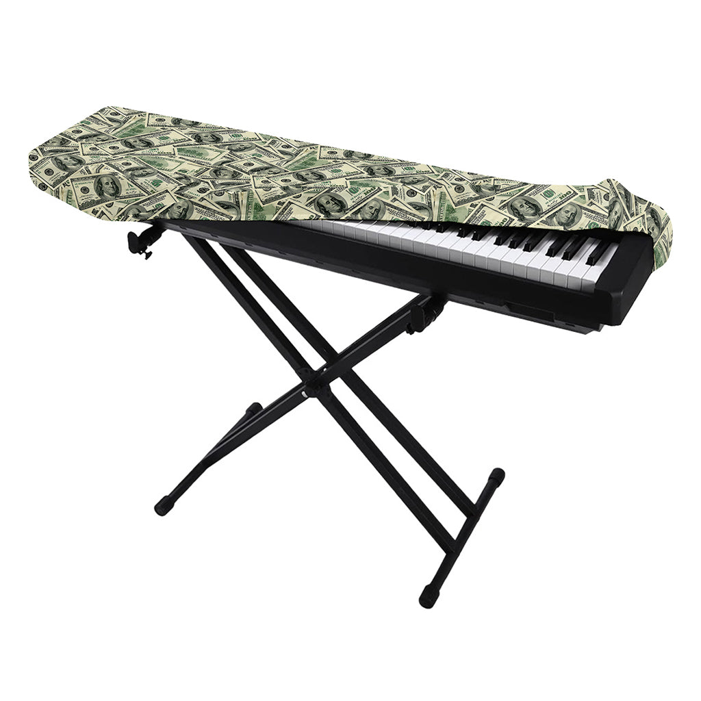 US Dollar Print Piano Keyboard Cover