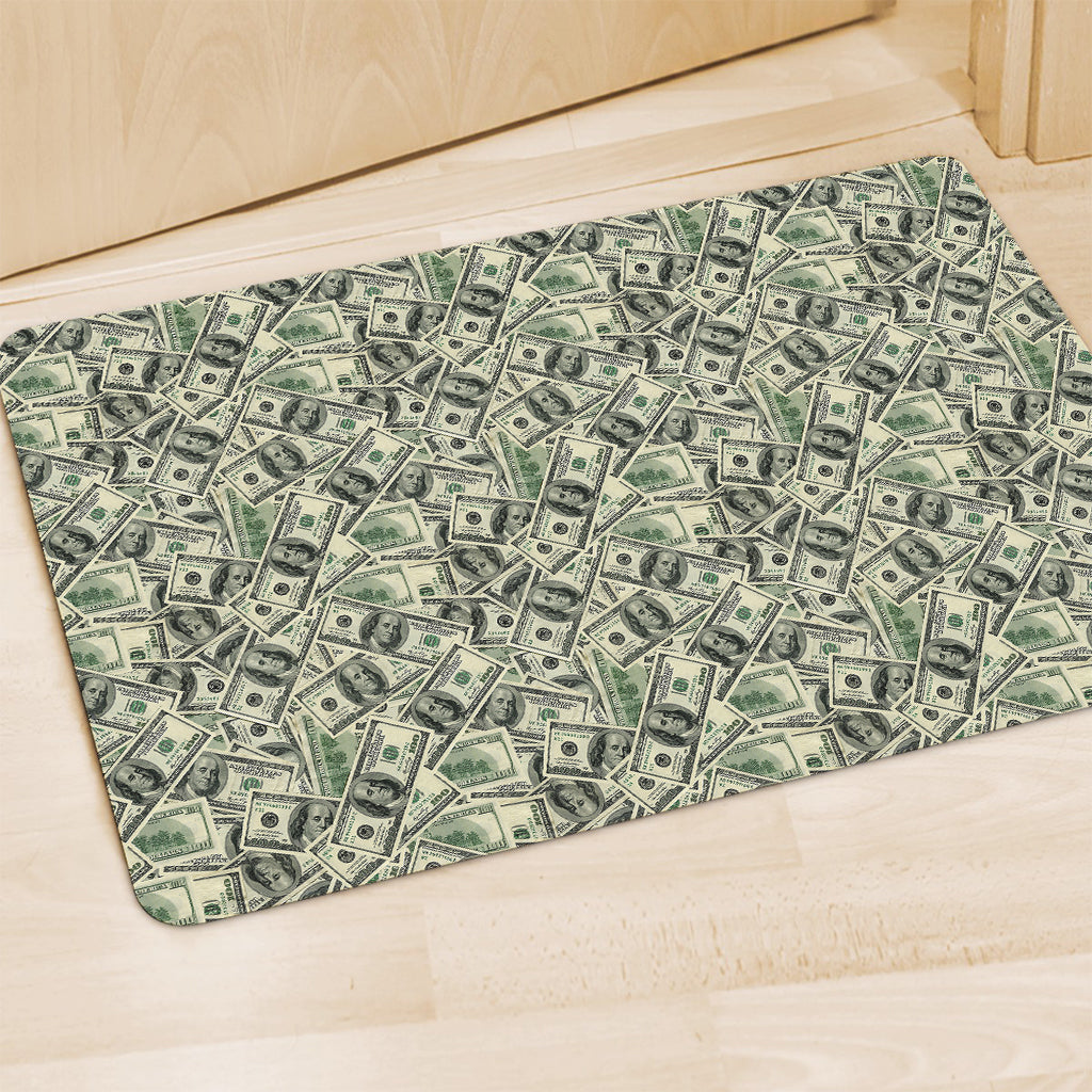 US Dollar Print Polyester Doormat