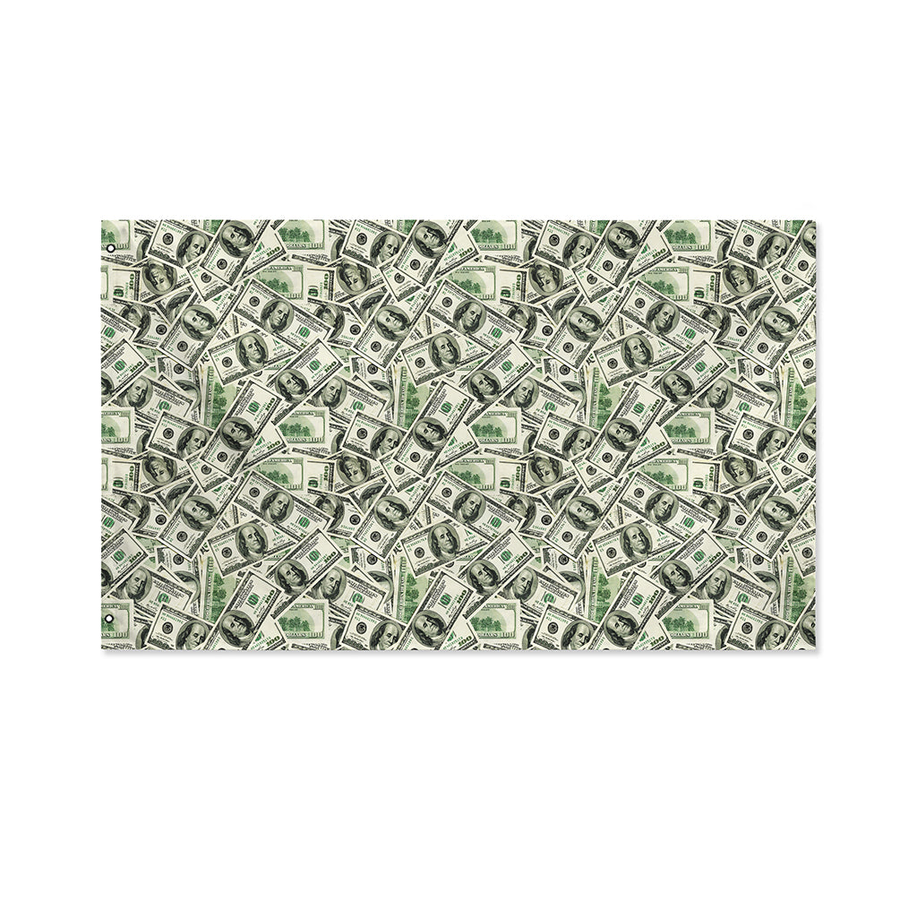 US Dollar Print Polyester Flag
