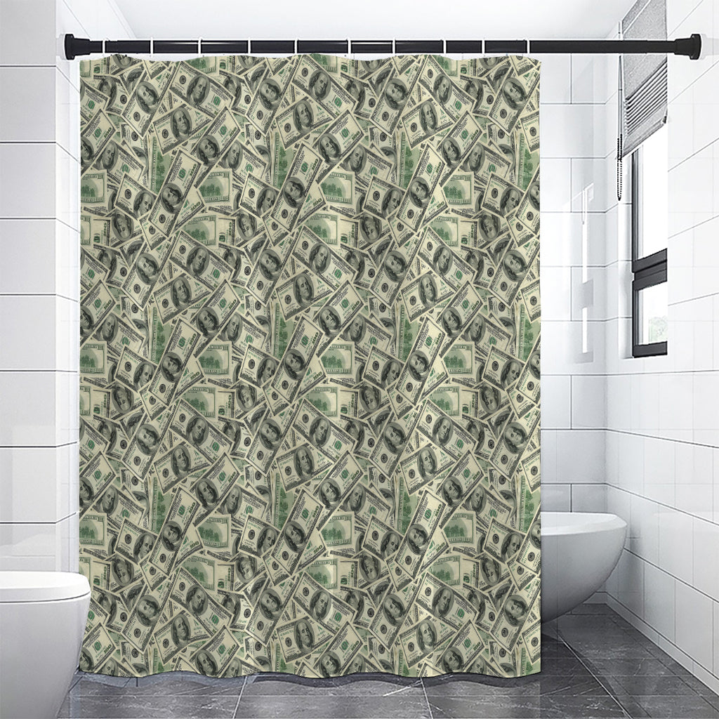 US Dollar Print Premium Shower Curtain