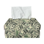 US Dollar Print Rectangle Tissue Box Cover