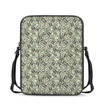 US Dollar Print Rectangular Crossbody Bag