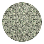 US Dollar Print Round Blanket