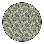 US Dollar Print Round Floor Mat