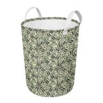 US Dollar Print Round Laundry Basket