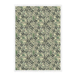 US Dollar Print Sherpa Blanket