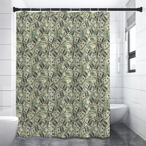 US Dollar Print Shower Curtain