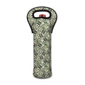 US Dollar Print Single Neoprene Wine Tote