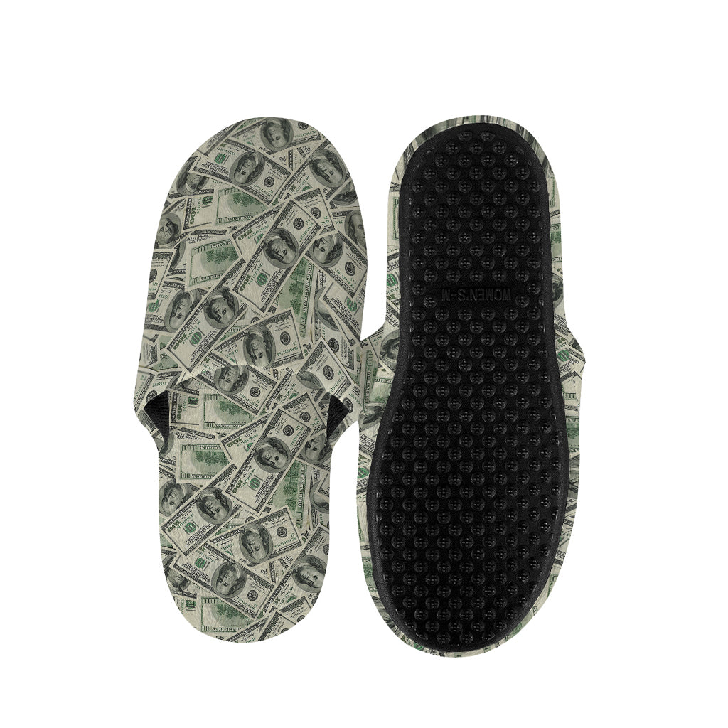 US Dollar Print Slippers