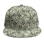 US Dollar Print Snapback Cap