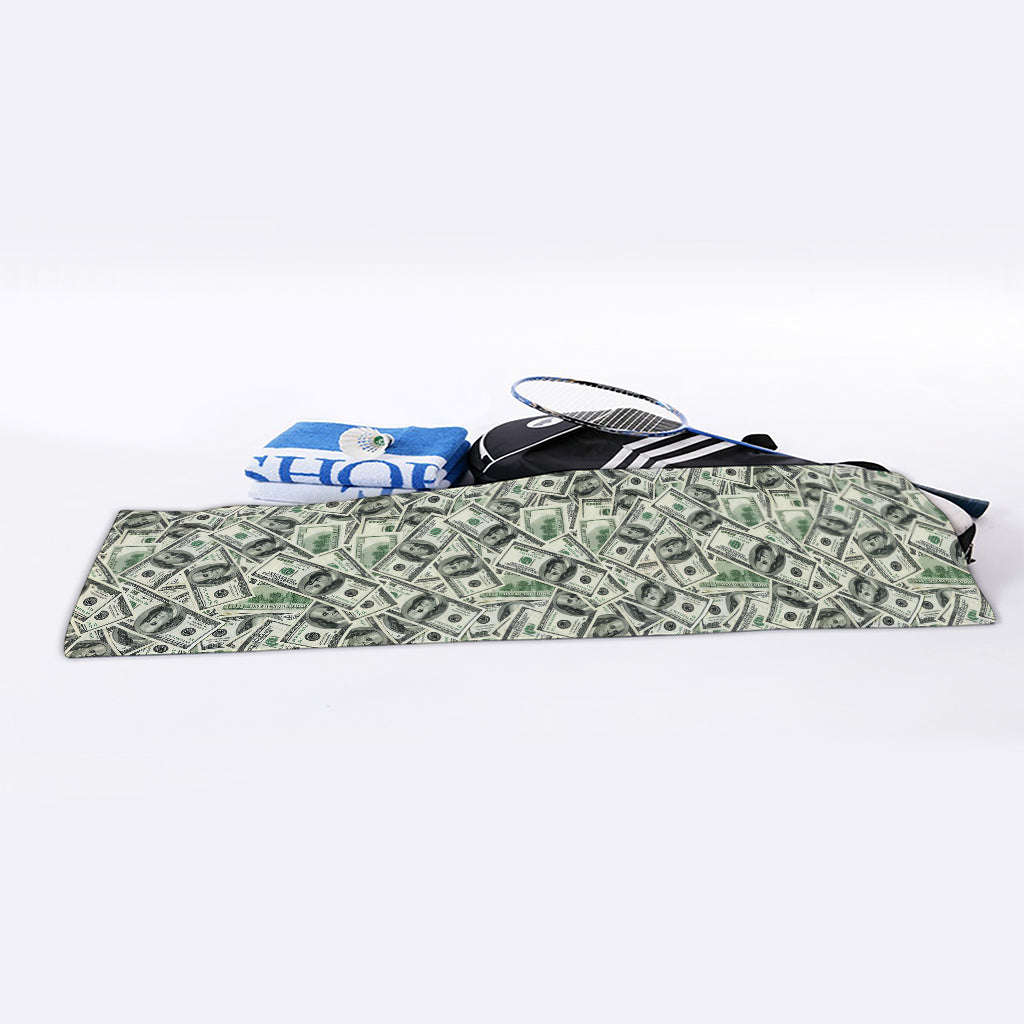 US Dollar Print Sports Towel