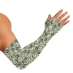 US Dollar Print Sun Protection Arm Sleeves