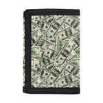 US Dollar Print Trifold Wallet