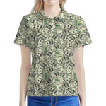 US Dollar Print Women's Polo Shirt