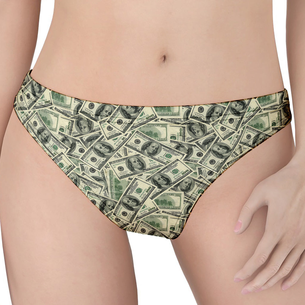 US Dollar Print Women's Thong