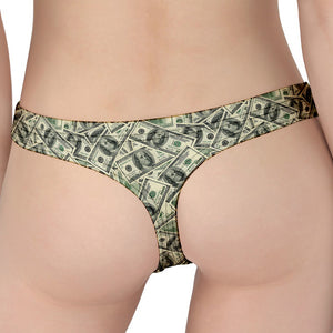 US Dollar Print Women's Thong