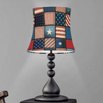 USA Denim Patchwork Pattern Print Bell Lamp Shade