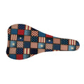USA Denim Patchwork Pattern Print Bicycle Seat Cover