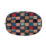 USA Denim Patchwork Pattern Print Car Side Mirror Covers