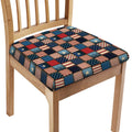 USA Denim Patchwork Pattern Print Chair Cushion Cover