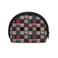 USA Denim Patchwork Pattern Print Coin Purse