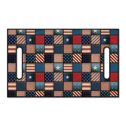 USA Denim Patchwork Pattern Print Golf Cart Seat Cover