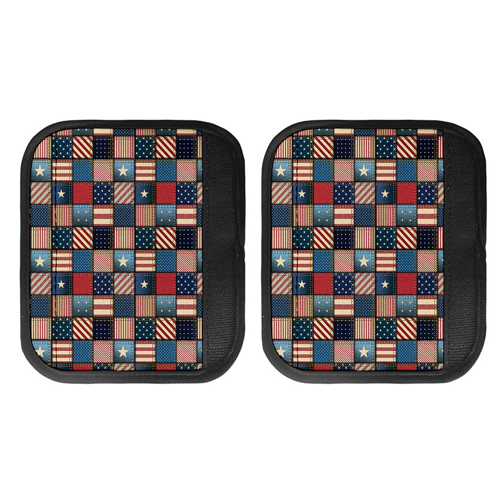 USA Denim Patchwork Pattern Print Handle Covers