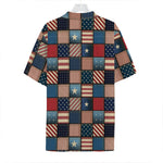 USA Denim Patchwork Pattern Print Hawaiian Shirt