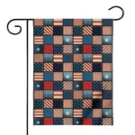 USA Denim Patchwork Pattern Print House Flag