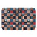 USA Denim Patchwork Pattern Print Indoor Door Mat