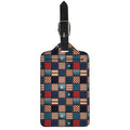USA Denim Patchwork Pattern Print Luggage Tag