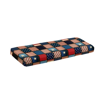 USA Denim Patchwork Pattern Print Piano Keyboard Cover