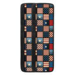 USA Denim Patchwork Pattern Print Refrigerator Handle Covers