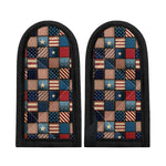 USA Denim Patchwork Pattern Print Skillet Handle Cover