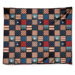 USA Denim Patchwork Pattern Print Tapestry