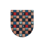 USA Denim Patchwork Pattern Print Toilet Lid Cover